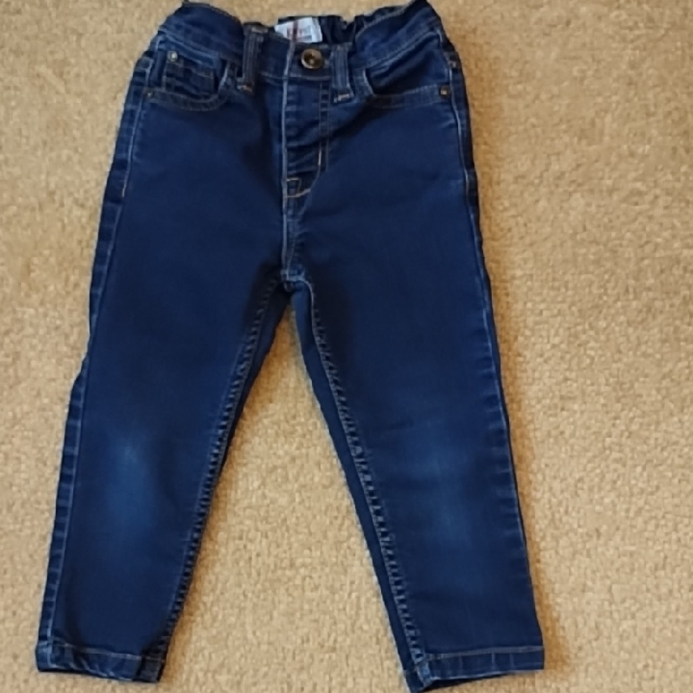 Blue Jeans Pants Unisex Size 18-24 Months Summer Medium Wash Denim Karrot